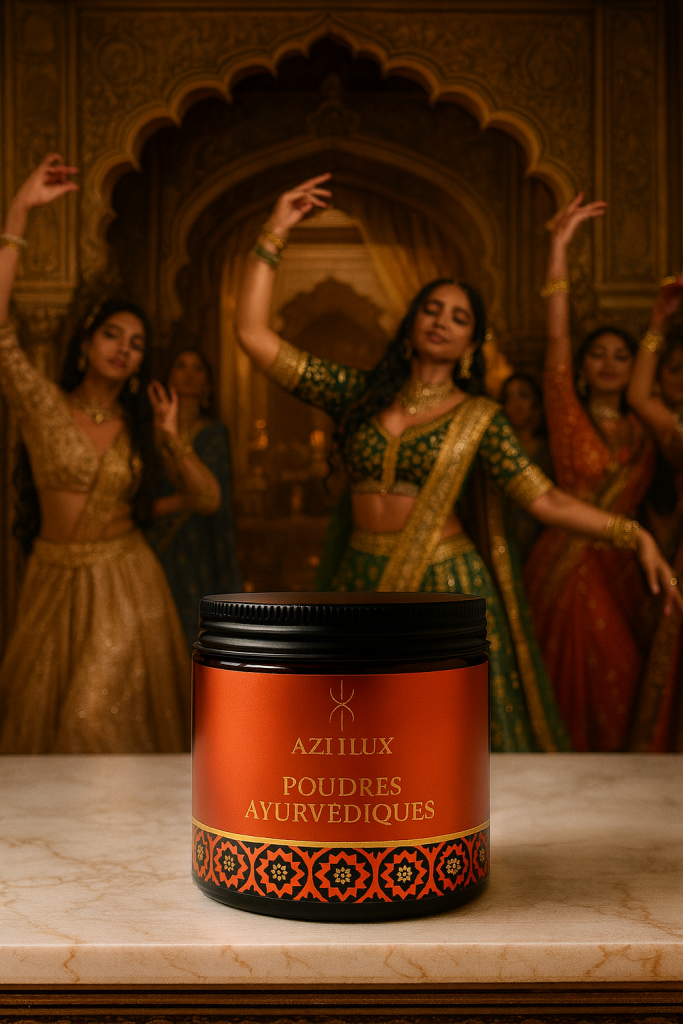"AZILLUX - Poudres Ayurvédiques, ambiance orientale"